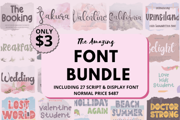Download The Amazing Font Bundle - Amazing font Collection