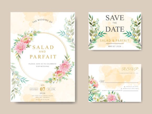 Download Beautiful Floral Wedding Invitations - Premium Resources