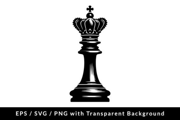 Download King Chess Piece Silhouette SVG EPS PNG - Silhouette Collection
